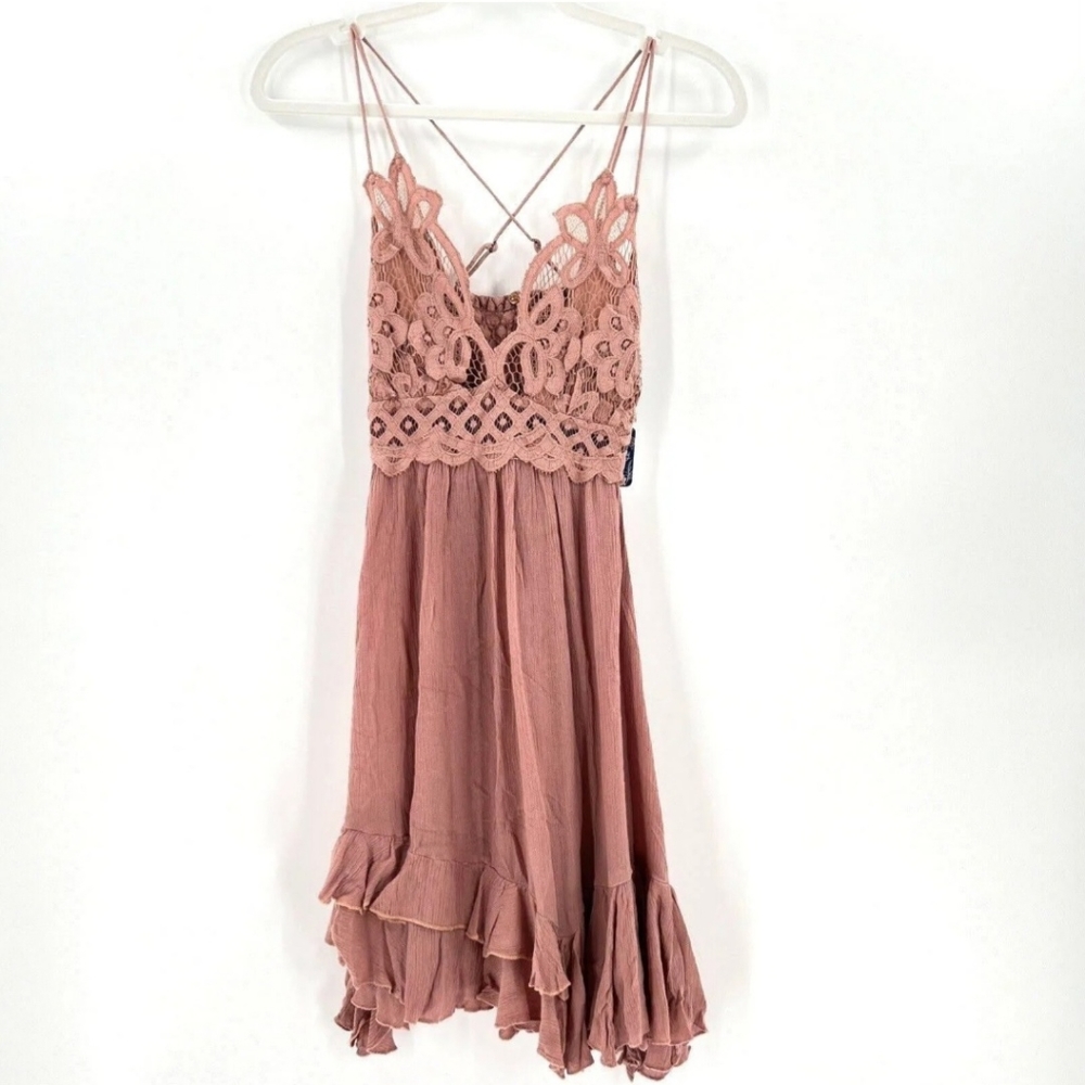 Free People Rose Adell mini dress, Medium NWT